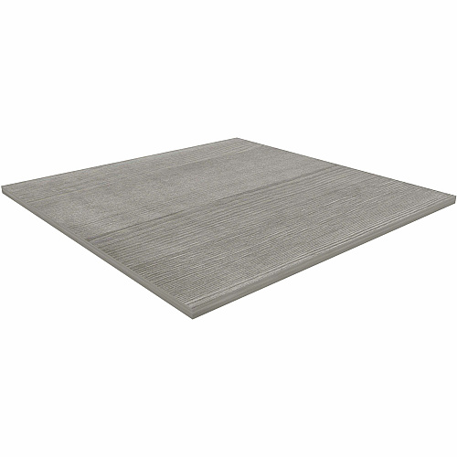Lorell Hospitality/Conference Tabletop 42" Width x 1" Thickness x 42" Length - Band Edge - Weathered Charcoal Table Top - For Reception Area, Conference Table, Breakroom, Lobby, Meeting, Office (LLR69602)