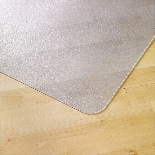 Ecotex Marvec BioPVC Chairmat Hard Floor - 60" Length x 46" Width - Polyvinyl Chloride (PVC) - Clear - 1 Each (NCCMFLFS0004)