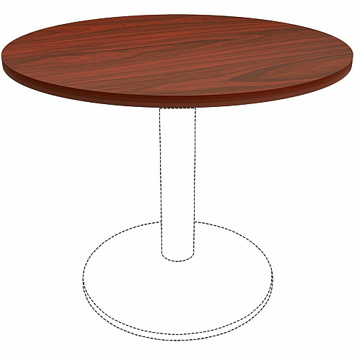 Lorell Hospitality/Conference Tabletop x 1" Thickness x 36" Diameter - Band Edge - Mahogany Table Top - Sturdy - For Reception Area, Conference Table, Breakroom, Lobby, Meeting, Office (LLR87242)