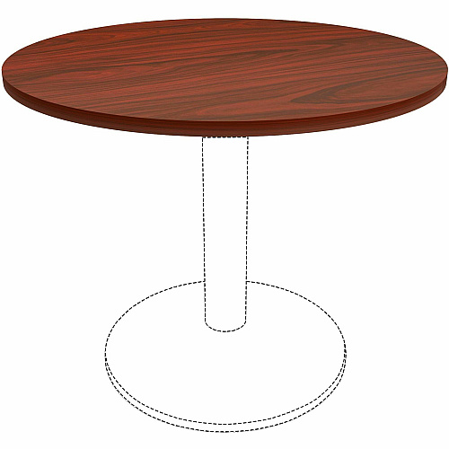Lorell Hospitality/Conference Tabletop x 1" Thickness x 36" Diameter - Band Edge - Mahogany Table Top - Sturdy - For Reception Area, Conference Table, Breakroom, Lobby, Meeting, Office (LLR87242)