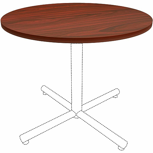 Lorell Hospitality/Conference Tabletop x 1" Thickness x 36" Diameter - Band Edge - Mahogany Table Top - Sturdy - For Reception Area, Conference Table, Breakroom, Lobby, Meeting, Office (LLR87242)