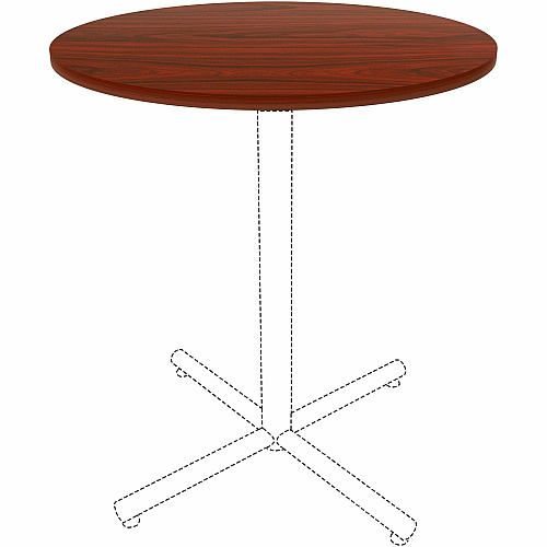 Lorell Hospitality/Conference Tabletop x 1" Thickness x 36" Diameter - Band Edge - Mahogany Table Top - Sturdy - For Reception Area, Conference Table, Breakroom, Lobby, Meeting, Office (LLR87242)