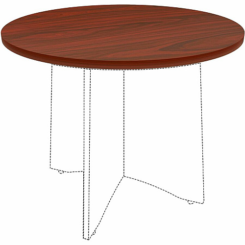 Lorell Hospitality/Conference Tabletop x 1" Thickness x 36" Diameter - Band Edge - Mahogany Table Top - Sturdy - For Reception Area, Conference Table, Breakroom, Lobby, Meeting, Office (LLR87242)