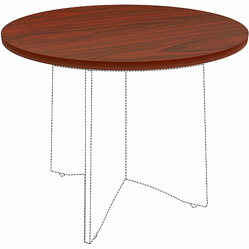 Lorell Hospitality/Conference Tabletop x 1" Thickness x 36" Diameter - Band Edge - Mahogany Table Top - Sturdy - For Reception Area, Conference Table, Breakroom, Lobby, Meeting, Office (LLR87242)