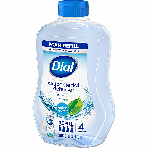 Dial Complete Foaming Handwash Spring Water, Aloe Scent - 30 fl oz - Bottle Dispenser - Bacteria Remover - Hand, Skin - Moisturizing - Recycled - Cruelty-free, Sulfate-free, Paraben-free, Phthalate-free, Silicone-free - 1 Each (35087)