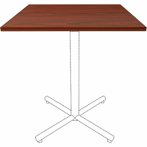 Lorell Hospitality/Conference Tabletop 36" Width x 1" Thickness x 36" Length - Band Edge - Mahogany Table Top - Sturdy - For Reception Area, Conference Table, Breakroom, Lobby, Meeting, Office (LLR87243)