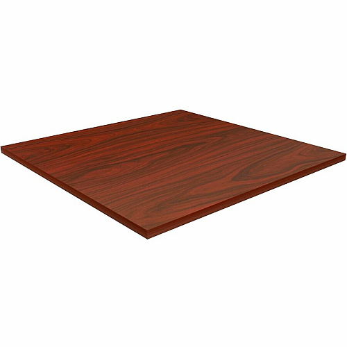 Lorell Hospitality/Conference Tabletop 36" Width x 1" Thickness x 36" Length - Band Edge - Mahogany Table Top - Sturdy - For Reception Area, Conference Table, Breakroom, Lobby, Meeting, Office (LLR87243)