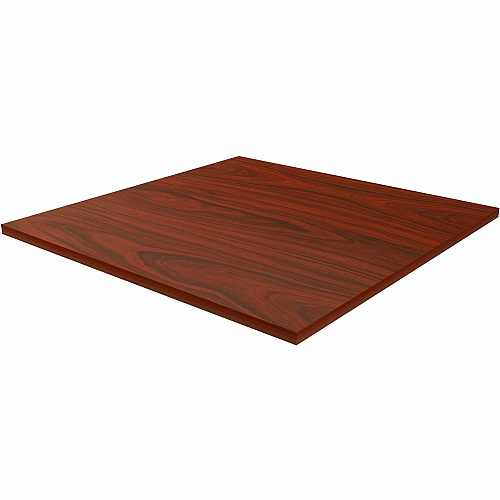 Lorell Hospitality/Conference Tabletop 36" Width x 1" Thickness x 36" Length - Band Edge - Mahogany Table Top - Sturdy - For Reception Area, Conference Table, Breakroom, Lobby, Meeting, Office (LLR87243)