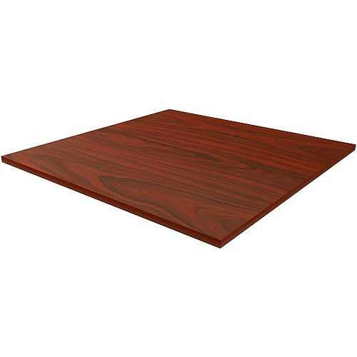 Lorell Hospitality/Conference Tabletop 42" Width x 1" Thickness x 42" Length - Band Edge - Mahogany Table Top - For Reception Area, Conference Table, Breakroom, Lobby, Meeting, Office (LLR87244)