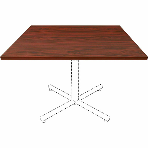 Lorell Hospitality/Conference Tabletop 42" Width x 1" Thickness x 42" Length - Band Edge - Mahogany Table Top - For Reception Area, Conference Table, Breakroom, Lobby, Meeting, Office (LLR87244)