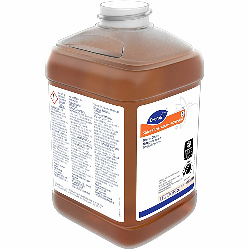 Diversey Care Stride Citrus Neutral Cleaner For Floor, Hard Surface, Multipurpose - Concentrate - Liquid - 84.5 fl oz (2.6 quart) - Citrus Scent - pH Neutral, Non Alkaline, Film-free, Easy to Use, Low Foaming, Kosher, Versatile, Rinse-free - O (101109756)
