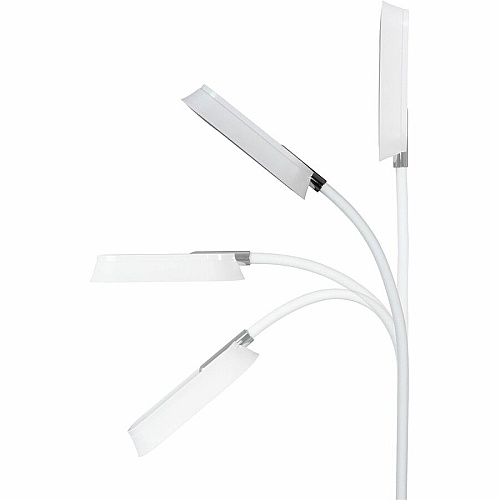 OttLite Inspire LED Desk Lamp LED Bulb - Qi Wireless Charging, ClearSun LED, Glare-free Light, Touch Sensitive Control Panel, Flexible Neck, Adjustable Brightness, Adjustable Height - Desk Mountable - White - for Office, Dorm Room - 1 Each (CS3QN4WW)