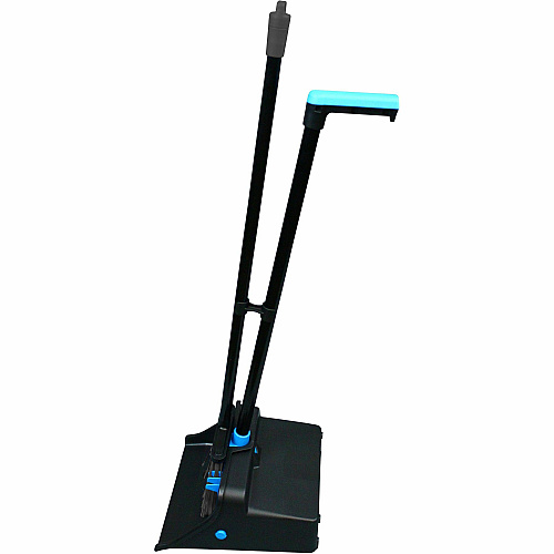 Genuine Joe Lobby Dust Pan Combo Kit Blue, Black - 1 Each (GJO02409)