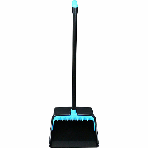 Genuine Joe Lobby Dust Pan Combo Kit Blue, Black - 1 Each (GJO02409)