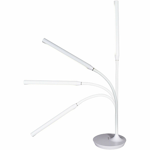OttLite Extended Reach LED Desk Lamp LED Bulb - Flexible Neck, ClearSun LED, Touch-activated, Adjustable Brightness, Glare-free Light - Desk Mountable - White - 1 Each (CSN8500CSHPR)