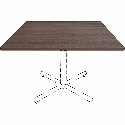 Lorell Hospitality/Conference Tabletop 42" Width x 42" Depth x 1" Thickness - Band Edge - Espresso Table Top - For Reception Area, Conference Table, Breakroom, Lobby, Meeting Room, Office, Hospitality (LLR18253)