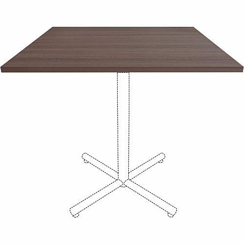 Lorell Hospitality/Conference Tabletop 42" Width x 42" Depth x 1" Thickness - Band Edge - Espresso Table Top - For Reception Area, Conference Table, Breakroom, Lobby, Meeting Room, Office, Hospitality (LLR18253)