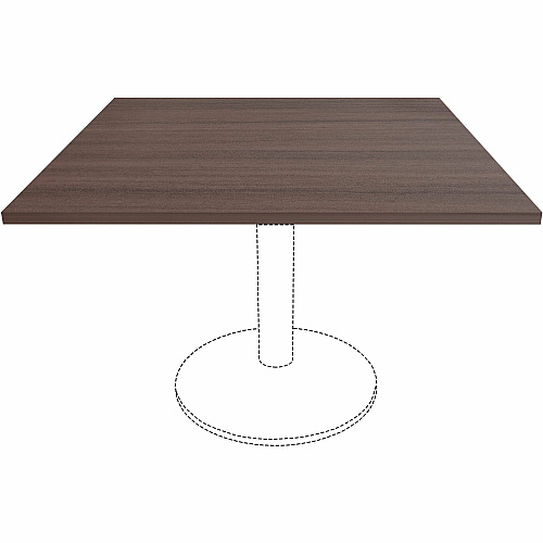 Lorell Hospitality/Conference Tabletop 42" Width x 42" Depth x 1" Thickness - Band Edge - Espresso Table Top - For Reception Area, Conference Table, Breakroom, Lobby, Meeting Room, Office, Hospitality (LLR18253)