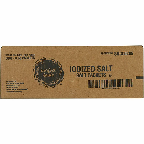 Sugar Foods Salt Packets 0.02 oz - 1000/Bag - 3 / Carton (09295)