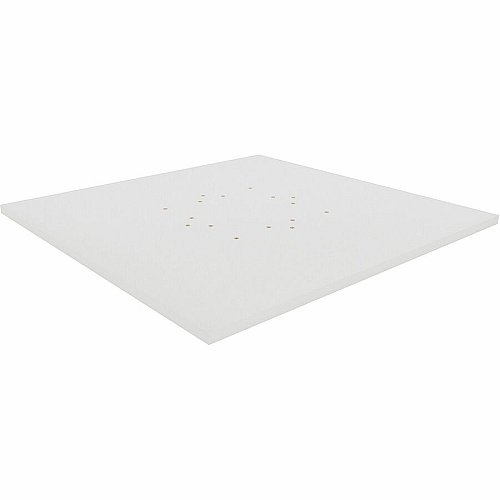 Lorell Hospitality/Conference Tabletop 42" Width x 1" Thickness x 42" Length - Band Edge - White Table Top - For Reception Area, Conference Table, Breakroom, Lobby, Meeting, Office (LLR99879)