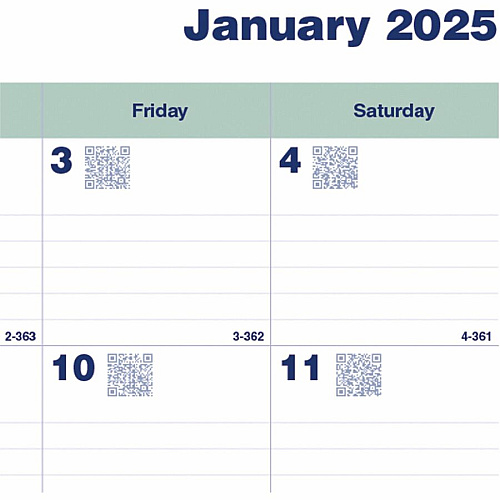 Rediform Plan and Link 16-Month Monthly Planner Monthly - 16 Month - September 2025 to December - 7 1/4" x 9 1/4" Sheet Size - Twin Wire - Holiday Listing, Reference Month, Moon Phases, Ruled, Durable, Flexible Cover, Sturdy, Writable Surface - (C120081T)