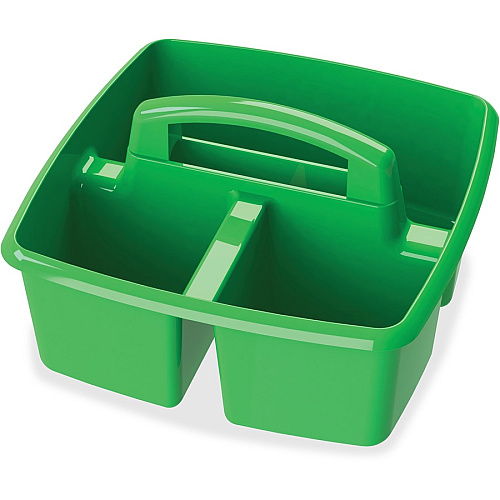 Storex Classroom Caddy 3 Compartment(s) - 5.25" Height x 9.25" Width x 9.25" Depth - Handle, Washable, Stackable, Impact Resistant, Dishwasher Safe, Durable - 50% Recycled - Blue - Plastic - 5 / Set (00941U06C)
