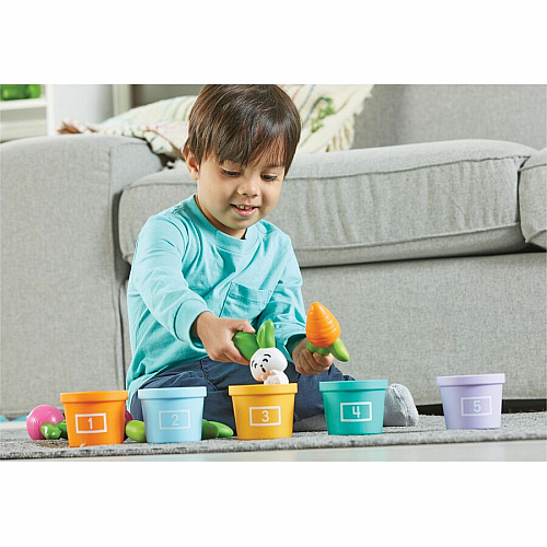 Learning Resources Hide and Seek Vegetable Garden Hide & Seek Toy - Theme/Subject: Fun, Learning - 18 Month & Up - 10 Pieces - Multi (LER3604)