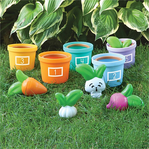 Learning Resources Hide and Seek Vegetable Garden Hide & Seek Toy - Theme/Subject: Fun, Learning - 18 Month & Up - 10 Pieces - Multi (LER3604)