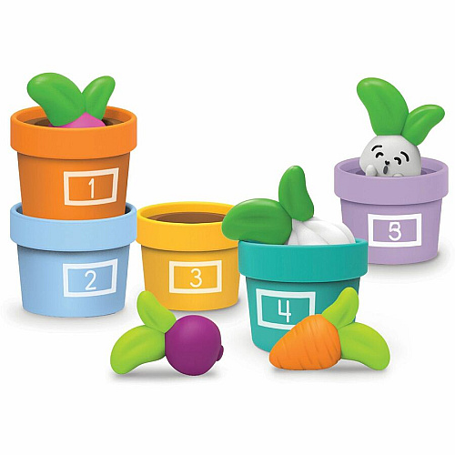 Learning Resources Hide and Seek Vegetable Garden Hide & Seek Toy - Theme/Subject: Fun, Learning - 18 Month & Up - 10 Pieces - Multi (LER3604)