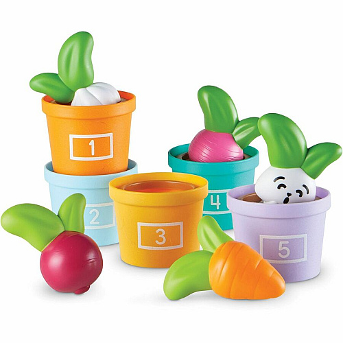 Learning Resources Hide and Seek Vegetable Garden Hide & Seek Toy - Theme/Subject: Fun, Learning - 18 Month & Up - 10 Pieces - Multi (LER3604)
