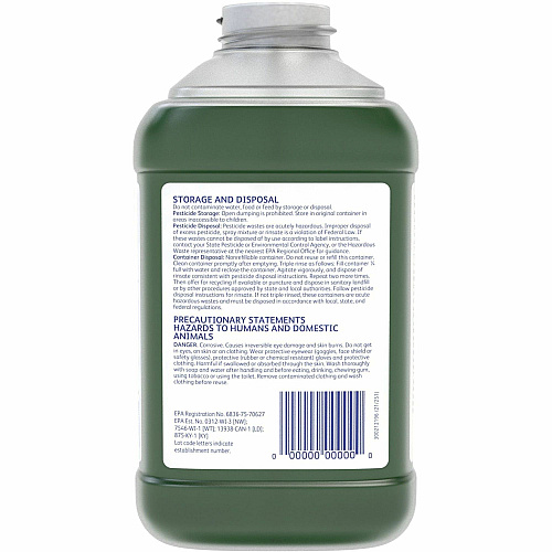 Diversey Wide Range II Disinfectant Cleaner For Multi Surface - Concentrate - Liquid - 84.5 fl oz (2.6 quart) - 12.4 pH - Floral Scent - Deodorize, Pleasant Scent - Green - 2 / Carton (101105268)