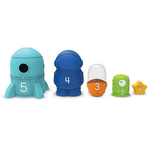 Learning Resources Nesting Space Surprise Theme/Subject: Fun - Skill Learning: Number Recognition, Alien, Stars, Fine Motor, Counting, Imagination, Exploration, Space - 9 Pieces - 18 Months & Up - 1 Each (LER6377)