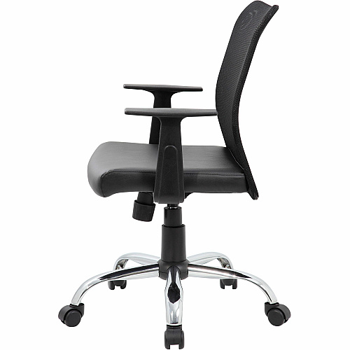 Boss Budget Mesh Task Chair Mesh Back Material - Black - Armrest - 1 Each (6116CCS)