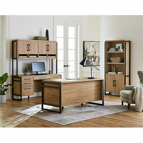 Martin Mason Monarca Laminate Unit 24" Height x 18" Width - Total Drawer(s): 2 - Material: Thermofused Laminate (TFL) - Finish: Monarca Natural, Wood - Heavy Duty, Durable, Long Lasting, Lockable Drawer, Security Lock, Storage Drawer, Ball Bear (IMMN202M)
