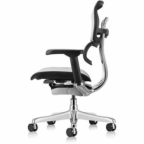 Eurotech ErgoHuman Gen2 Executive All-Mesh Chair Fiber Polymer Composite (FPC) Frame Material - 5-star Base - Gray - Mesh - Armrest - 1 Each (ME8ERGLOG2GY)