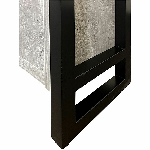 Martin Mason Concrete Laminate Unit 78" Height x 36" Width x 12" Depth - 2 Door(s) - 4 Shelve(s) - 3 Adjustable Shelf(ves) - Material: Thermofused Laminate (TFL) - Finish: Concrete, Stone - Durable, Long Lasting, Adjustable Shelf - For Office (IMMN3678DC)