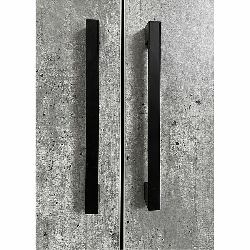 Martin Mason Concrete Laminate Unit 78" Height x 36" Width x 12" Depth - 2 Door(s) - 4 Shelve(s) - 3 Adjustable Shelf(ves) - Material: Thermofused Laminate (TFL) - Finish: Concrete, Stone - Durable, Long Lasting, Adjustable Shelf - For Office (IMMN3678DC)