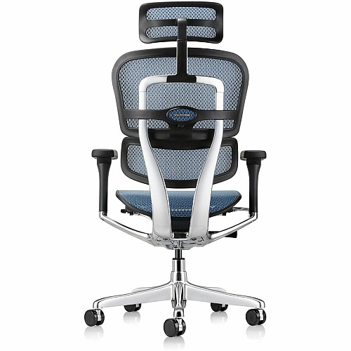 Eurotech ErgoHuman Gen2 Executive All-Mesh Chair Black Seat Color - Mesh Seat Material - Black Back Color - Mesh Back Material - Black Frame Color - Fiber Polymer Composite (FPC) Frame Material - 5-star Base - Blue - Mesh - Armrest - 1 Each (ME7ERGG2BL)