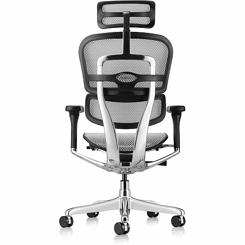Eurotech ErgoHuman Gen2 Executive All-Mesh Chair Black Seat Color - Mesh Seat Material - Black Back Color - Mesh Back Material - Black Frame Color - Fiber Polymer Composite (FPC) Frame Material - 5-star Base - Gray - Mesh - Armrest - 1 Each (ME7ERGG2GY)