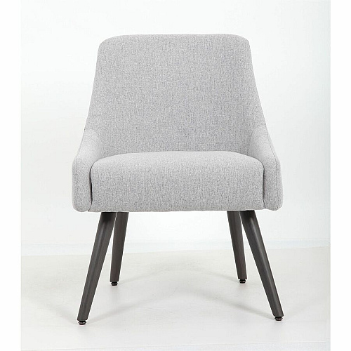 Boss Boyle Guest Chair Foam Seat Material - 5-star Base - Wood, Gray, Black - Poly Linen, Metal - 1 Each (579GY)