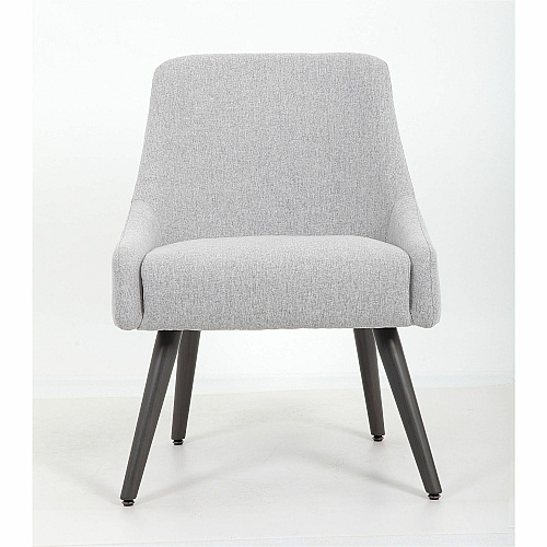 Boss Boyle Guest Chair Foam Seat Material - 5-star Base - Wood, Gray, Black - Poly Linen, Metal - 1 Each (579GY)