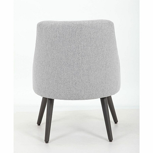 Boss Boyle Guest Chair Foam Seat Material - 5-star Base - Wood, Gray, Black - Poly Linen, Metal - 1 Each (579GY)