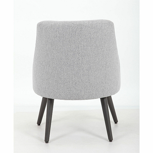 Boss Boyle Guest Chair Foam Seat Material - 5-star Base - Wood, Gray, Black - Poly Linen, Metal - 1 Each (579GY)
