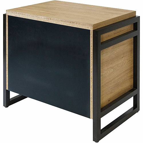 Martin Mason Monarca Laminate Unit 31" Height x 34" Width x 21" Depth - Total Drawer(s): 2 - Material: Thermofused Laminate (TFL) - Finish: Monarca Natural, Wood - Durable, Long Lasting, Lockable Drawer - For Storage, Office, Document - 1 Each (IMMN450M)