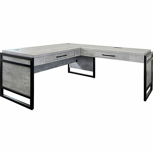 Martin Mason Concrete Laminate Unit 31" Height x 48" Width x 21" Depth - Total Drawer(s): 1 - Material: Laminate - Finish: Stone, Concrete - Grommet, AC Power Outlet, USB Outlet - For Desk - 1 Each (IMMN386RCR)