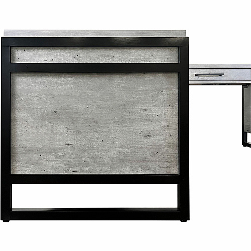 Martin Mason Concrete Laminate Unit 31" Height x 48" Width x 21" Depth - Total Drawer(s): 1 - Material: Laminate - Finish: Stone, Concrete - Grommet, AC Power Outlet, USB Outlet - For Desk - 1 Each (IMMN386RCR)