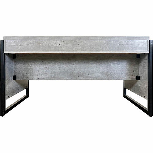 Martin Mason Concrete Laminate Unit 31" Height x 60" Width x 30" Depth - Total Drawer(s): 3 - Material: Thermofused Laminate (TFL) - Finish: Concrete, Stone - Storage Drawer, Center Drawer, Cable Management, Grommet, Durable, Long Lasting, AC P (IMMN384C)