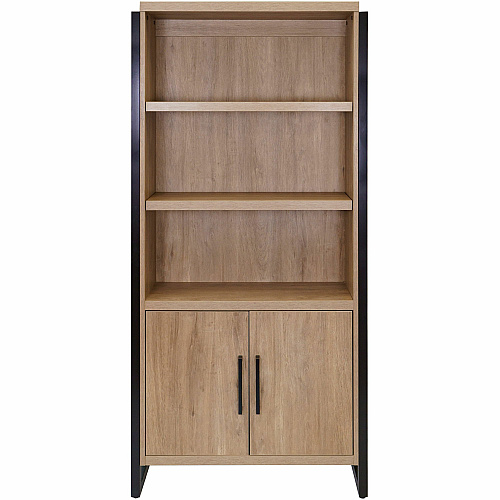 Martin Mason Monarca Laminate Unit 78" Height x 36" Width x 12" Depth - 2 Door(s) - 4 Shelve(s) - 3 Adjustable Shelf(ves) - Material: Thermofused Laminate (TFL) - Finish: Wood, Monarca Natural - Durable, Long Lasting, Adjustable Shelf - For O (IMMN3678DM)