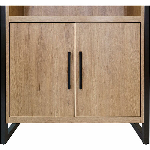 Martin Mason Monarca Laminate Unit 78" Height x 36" Width x 12" Depth - 2 Door(s) - 4 Shelve(s) - 3 Adjustable Shelf(ves) - Material: Thermofused Laminate (TFL) - Finish: Wood, Monarca Natural - Durable, Long Lasting, Adjustable Shelf - For O (IMMN3678DM)