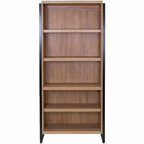 Martin Mason Monarca Laminate Unit 78" Height x 36" Width x 12" Depth - 4 Shelve(s) - 3 Adjustable Shelf(ves) - Material: Thermofused Laminate (TFL) - Finish: Monarca Natural, Wood - Durable, Long Lasting - For Storage, Display, Stationary, De (IMMN3678M)